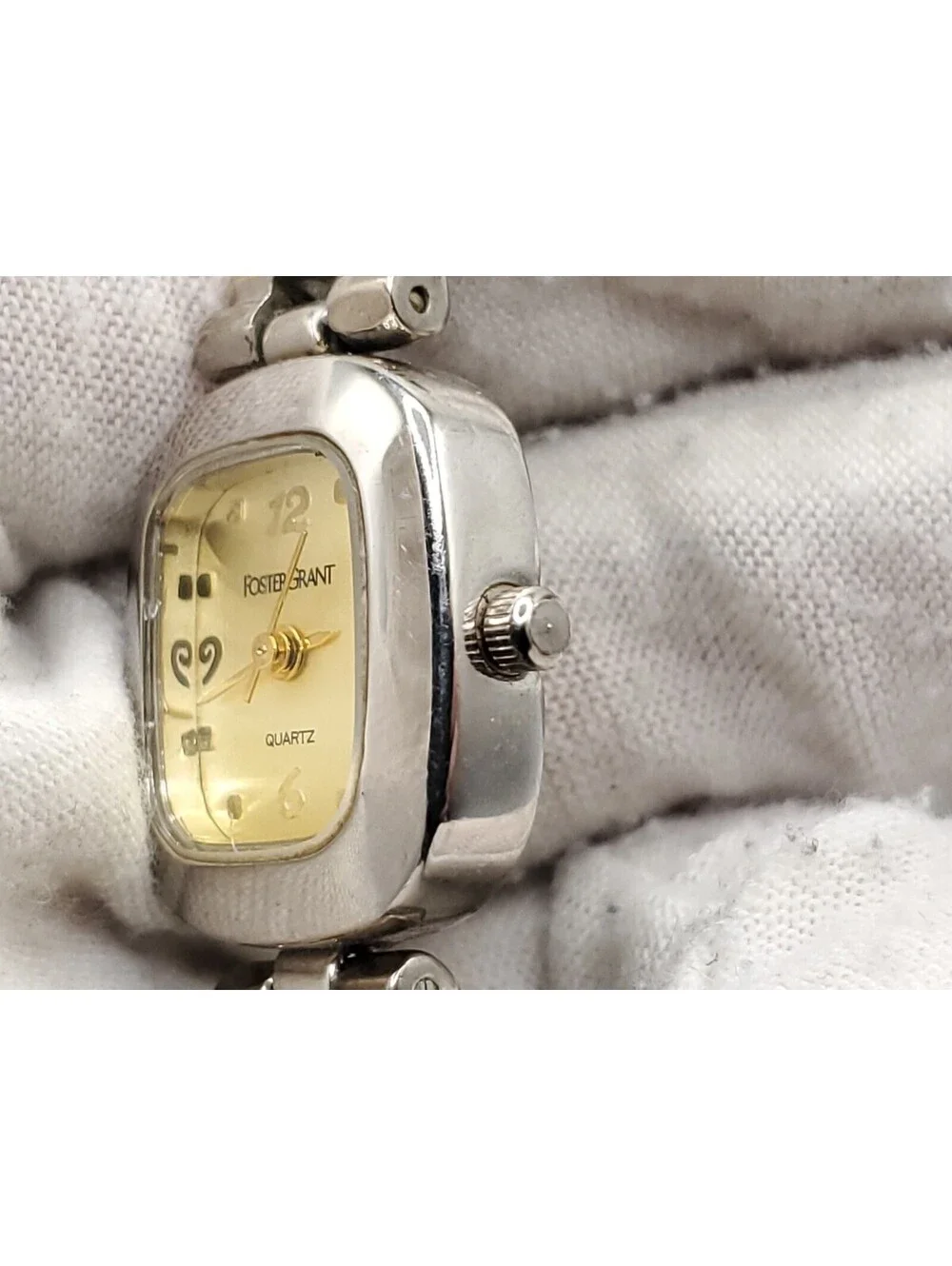 Foster Grant Quartz Watch Womens New Battery Two-Tone Dial 20mm